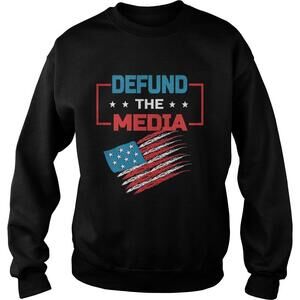Defund The Media American Flag Shirt